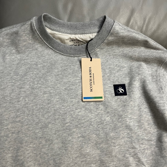 NWT - Scotch & Soda Men’s Classic Logo Regular Fit Sweatshirt - Size L - Picture 5 of 10